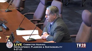 Development, Planning and Sustainability Committee Meeting, September 27, 2022