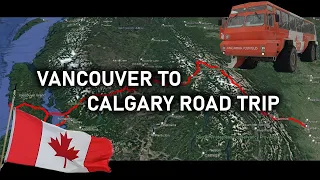 Vancouver To Calgary Timelapse June 2022