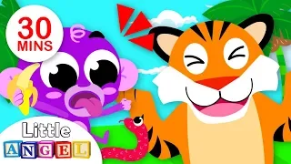 Jungle Animal Songs, No No, Where are my Stripes? | Kids Songs and Nursery Rhymes by Little Angel