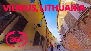 Vilnius, Lithuania VR 360 travel video. Вильнюс, Литва, панорамное видео.