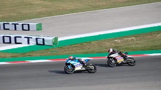 MotoE first lap with crash at Misano MotoGP 2019