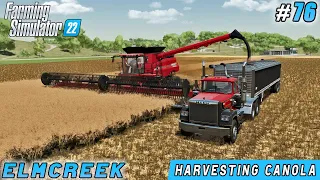 Selling silage, collecting straw bales, harvesting canola | Elmcreek | Farming simulator 22 | ep #76