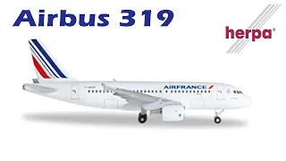 Herpa Air France Airbus A319 (1/500) (527026) | Unboxing