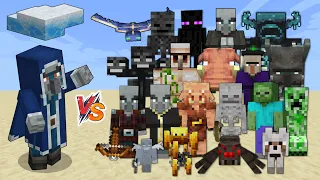 ICEOLOGER vs All Mobs in Minecraft - ICEOLOGER (Minecraft Dungeons) vs All Mobs