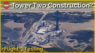 Ship 28 Testing, Tower Two Work Starts! Starbase Flyover Update 33