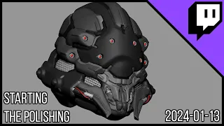 3D Character Sculpting - Marco Plouffe's Twitch Stream of 2024-02-13 - Polish Starts