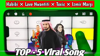 Top - 5 Viral Song On Walkband | Learn To Play 😍 | Trending Song Piano Cover | Walkband