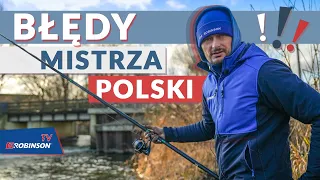 Przepływanka czy tyczka w styczniowej rzece? Błędy Mistrza Polski - spławik zimą! #ROBINSONVLOG 65