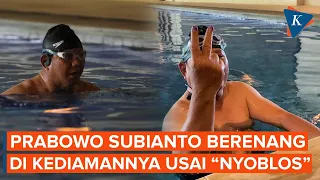 Usai "Nyoblos", Prabowo Tunggu Quick Count Sambil Berenang di Hambalang
