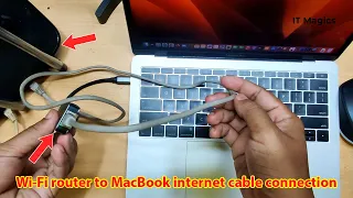How to connect ethernet cable to MacBook Pro / Air