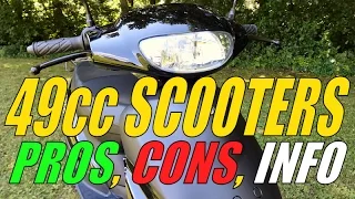 49cc / 50cc Scooter Info, Pros, Cons, & Expectations (Moped)