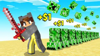 Minecraft, But Your Damage = Your Money...