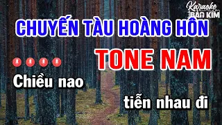 Chuyến Tàu Hoàng Hôn Karaoke Tone Nam Nhạc Sống