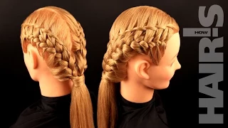 How to do an original decorative braided hairstyle - video tutorial (How-to) Hair's How