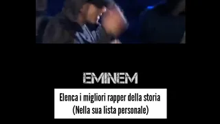 EMINEM "La sua lista personale dei migliori rapper della storia" (Sub-ita)