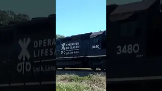 Norfolk Southern SD40-2 operation life saver engine.