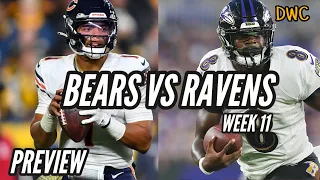 BEARS VS RAVENS WEEK 11 PREDICTIONS