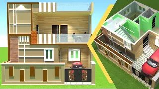 2 bed room house plan II 30 x 26 house design II 30 x 26 gahar ka naksha II 780 sqft home design