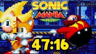 Sonic Mania Plus - Sonic+Tails Good Ending Speedrun in 47:16 RTA