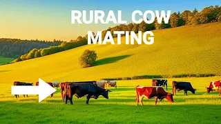 Rural cow mating | Animals mating #matingseason #cowmating