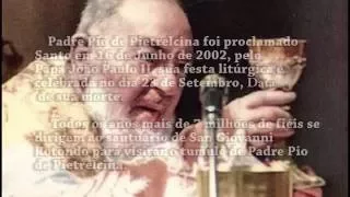 Um pequeno resumo da historia de Padre Pio de Pietrelcina.