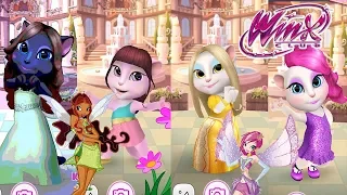 И СНОВА КОШЕЧКИ ВИНКС WINX Четыре кошечки в игре Моя говорящая Анджела