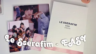 распаковка альбома LE SSERAFIM - EASY 💗очень красивый альбом