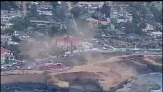 Rescue Helicopter Lifts Man After Driving Off Sunset Cliffs - July 29, 2013 - Raw Video