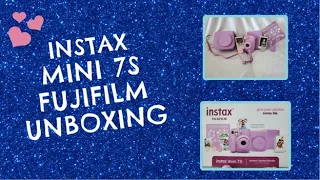 FUJIFILM INSTAX MINI 7S UNBOXING & SETUP | HOW TO USE A FUJIFILM CAMERA