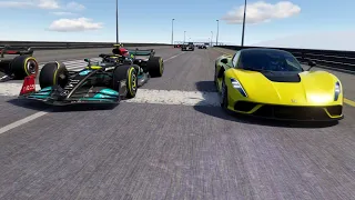 Hennessey Venom F5 2021 vs F1 Racing Cars 2022 at Special Stage Route X