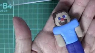 how to make a minecraft Steve | Polymer clay art tutorial | Beginner's Guide