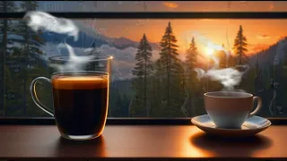 Mountain  Rain Sleep Sounds, Ambient  Noise For Sleep & Meditation With Coffee Drink 🌦️