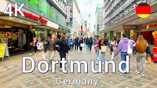 Walking tour in Dortmund in Germany 4k 60fps