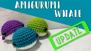 Crochet With Me | Amigurumi Whale UPDATED 2020 | Easy Beginners Tutorial Pattern PDF