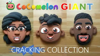 cocomelon GIANT cody family clay cracking collection 코코멜론 거대 코디 가족 점토 부수기 모음