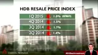 CNA - Singapore Tonight, "HDB flats resale prices continue to slide, down 1% in Q1" (1 Apr 2015)