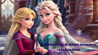 Frozen Elsa & Anna summer celebration| frozen 2 |fairy tale|bedtime| #animation  @sanashaikh-123