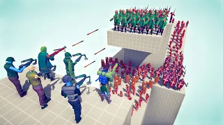 THE HUNTERS vs 100x UNITS - Totally Accurate Battle Simulator TABS