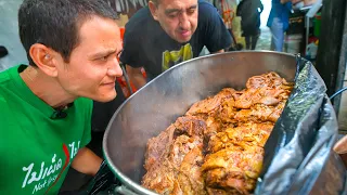 GOLDEN MEAT JACUZZI 🌮 Carnitas Tacos + Loaded Quesadillas!! Best Street Food in Los Angeles!!