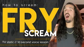 How to fry scream (tv static)