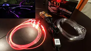 Mercedes Style Car Ambient Light RGB Kit Unboxing & Test: With Iphone Android App