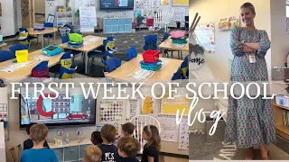 FIRST FULL WEEK OF SCHOOL | how I plan and a detailed look at our daily schedule in kindergarten! ✏️