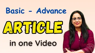 Article in 2 Hours || Basic English Grammar in Hindi || English With Rani Ma'am