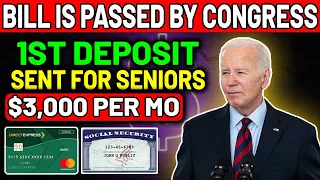 Bill is Passed By Congress! $3,000/Mo 1st Deposit Sent To Social Security SSI SSDI VA Seniors