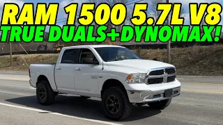 2017 RAM 1500 5.7L HEMI V8 Exhaust Sound w/ TRUE DUALS & DYNOMAX BULLETS!