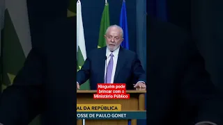 Lula discursa na posse de Paulo Gonet, no Procuradoria-Geral da República (PGR)