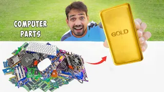 Gold From Computer Parts - कबाड़ से निकालो असली सोना🤑 | Gold Recovery