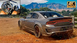 Dodge Charger SRT Hellcat - The Crew Motorfest | Steering Wheel Gameplay [4K 60FPS HDR]