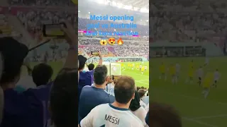 Messi goal vs Australia. Lionel Messi opening goal vs australia world cup 2022. Fans reaction after😍
