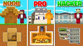 MINECRAFT: CASAS NOOB VS PRO VS HACKER 😱 LA CASAS MÁS GRANDE DEL MUNDO